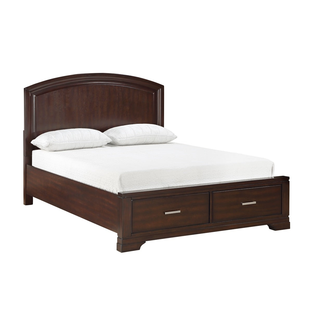 1520CHF-1* Full Platform Bed with Footboard Storage