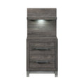 1577DG-4P* Night Stand with Wall Panel