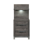 1577DG-4P* Night Stand with Wall Panel