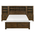 1592-1*WB 5pc Set Queen Wall Platform Bed (QB+2NS+2NS-P)