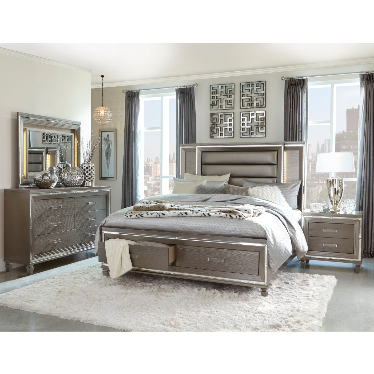1616-5 Dresser, Two Hidden Jewelry Boxes
