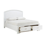 1520WH-1* Queen Platform Bed with Footboard Storage