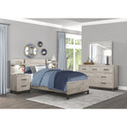 1577-4P* Night Stand with Wall Panel
