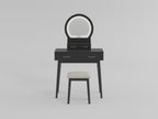 4565BK Dressing Table with Mirror