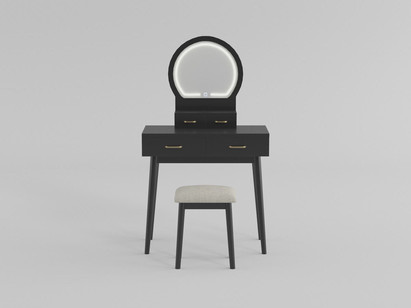 4565GY Dressing Table with Mirror