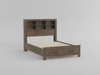 1592K-1EK* Eastern King Platform Bed with Footboard Storage